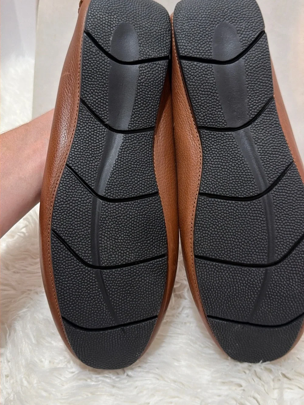 Marc Joseph Monaco Cognac Grainy 9.5 Brown leather loafers NEW